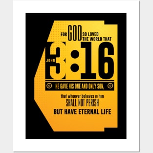 John 3:16 Posters and Art